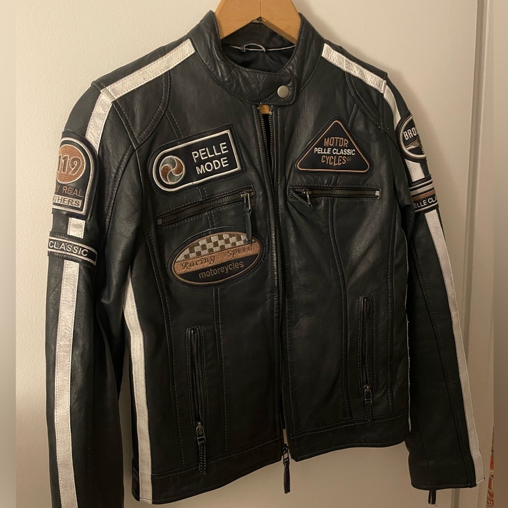 Pelle Women’s Leather Racing Jacket